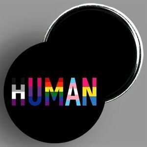 HUMAN Pride Magnet Gay Lesbian Transgender LGBTQ